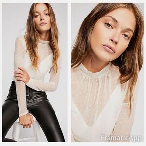 NWT Free People Ivory Body Suit